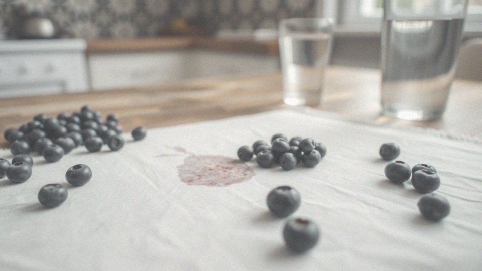Co zrobić z świeżą plamą z jagód?