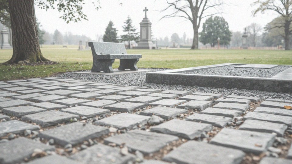 Jakie elementy granitowe mogą być użyte w dekoracji wokół pomnika?